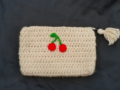 How to crochet pouch????# Easy crochet pouch bag # simple crochet pouch using basic stitch????????