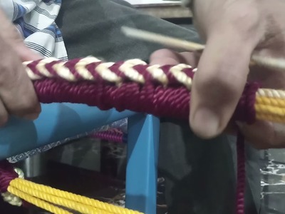 How to knitting | How to weave | Chaipai ki design | charpai me zanzir wali mahi banane ka tarika