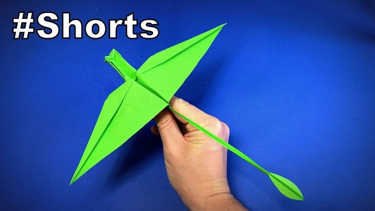 How to Make a Paper Airplane Dinosaur Pterodactyl | Origami Airplane | Origami Dinosaur #shorts