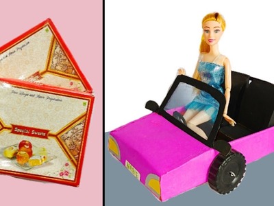How To Make Car For Barbie | Making Mini Car | D Creating