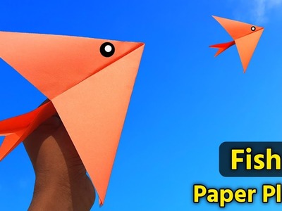How to make Flying Fish Paper plane,a4 sheet paper plane making