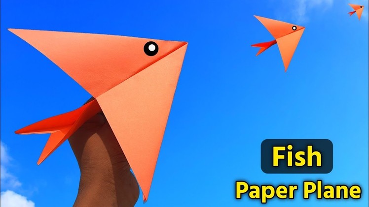 How to make Flying Fish Paper plane,a4 sheet paper plane making