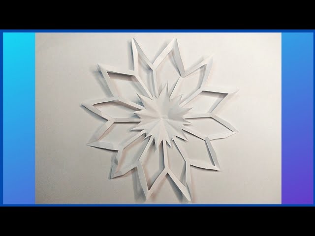 How to make snowflake paper