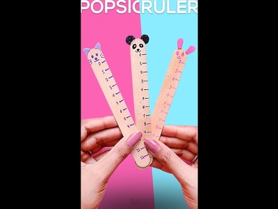 Popsicle Stick Ruler | Popsicle Stick Crafts | Back To School (1-minute video)