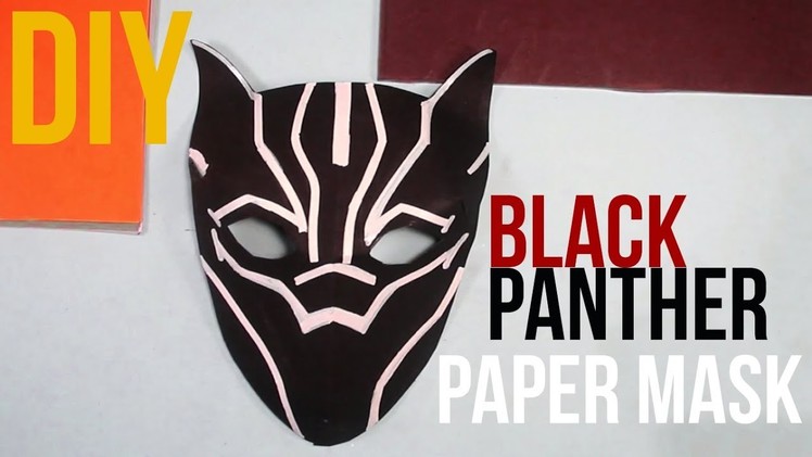3D Mask | How to make a Black Panther paper mask