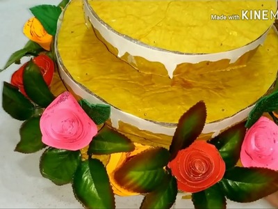 Craft b'day cake | how to make craft birthday cake | birthday paper cake tutorials | handmade craft