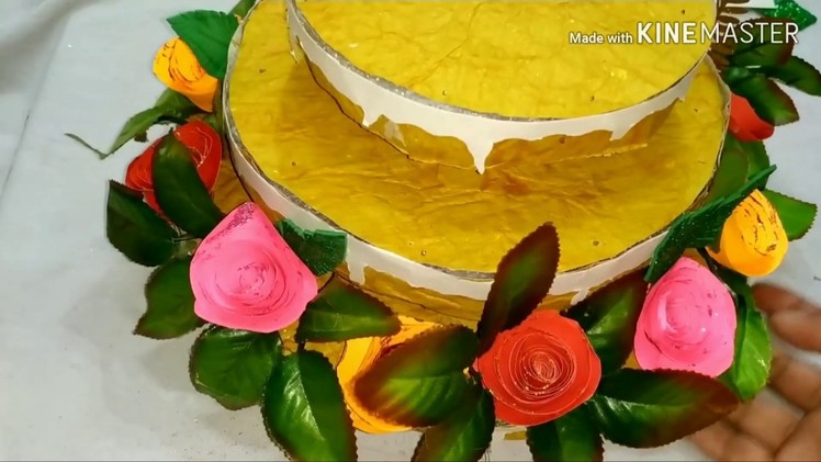 Craft b'day cake | how to make craft birthday cake | birthday paper cake tutorials | handmade craft