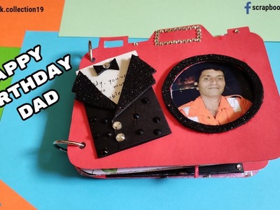 Dad Birthday Scrapbook ! Camera Mini Scrapbook Idea ! Special Gift For Father ! Father day Gift !
