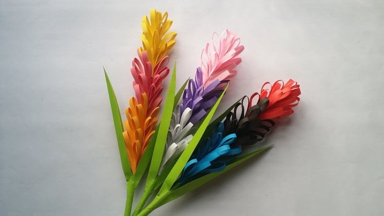 DIY: Paper Flower!!! How to Make Beautiful Paper Lavender Flower for Home.Room Decoration!!!