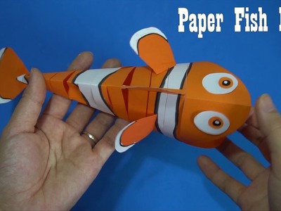 Fish Nemo Paper Craft ideas for kids | Fish Nemo | How to make  Fish Nemo