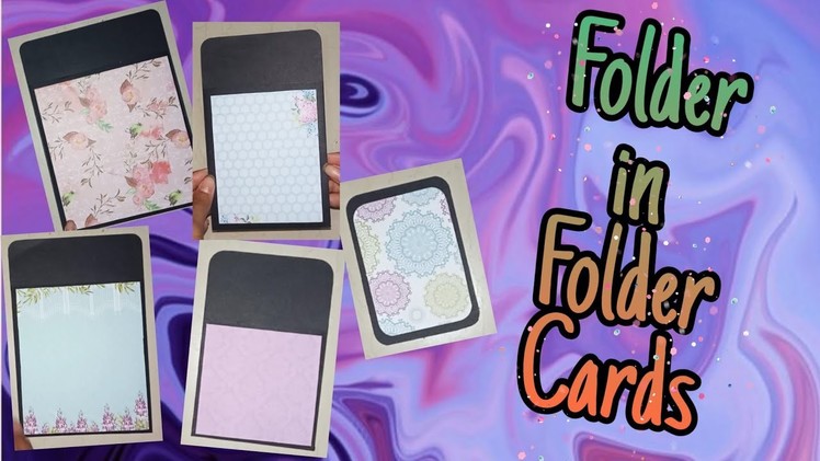 Folder In Floder Card For Scrapbooking♥| Scrapbook Card Ideas✔