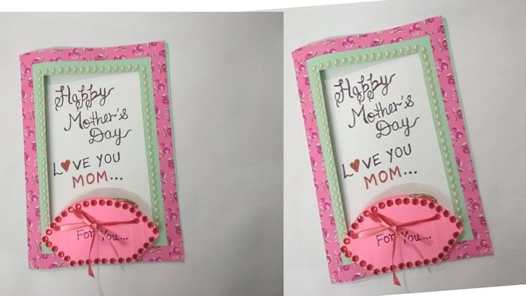 Handmade Mother's Day Card. How to make Mother's Day Card. Easy Card for MoM