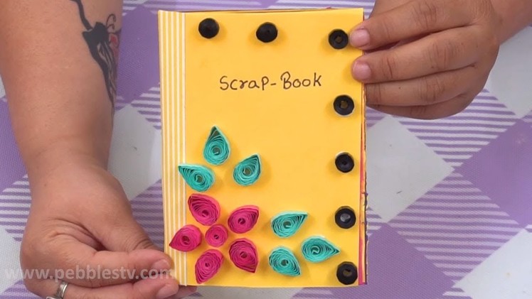 How to design front page of scrapbook | How to make Beautiful Cover for Scrapbook