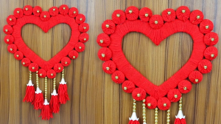 How to make a beautiful woolen wall hanging for home decoration | Woolen craft ideas