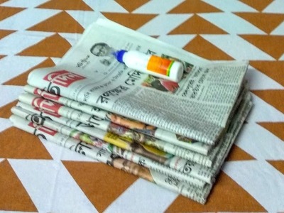 How to make a Newspaper Desk Organizer.Best out of waste