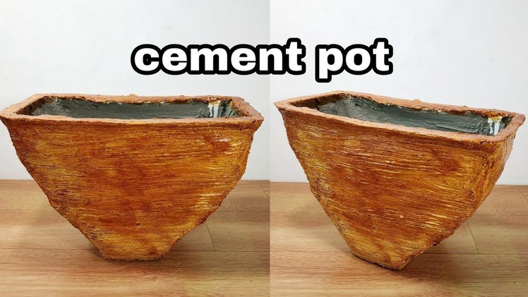 How to make amazing cement pot at home