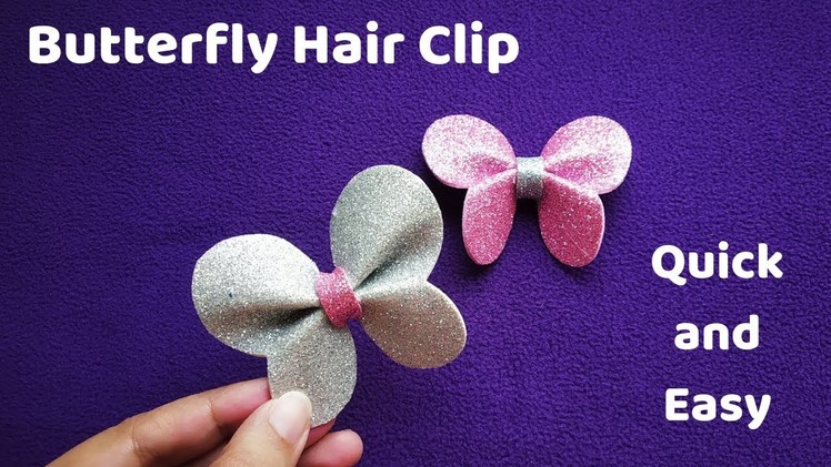 How to make Decorative Foam Butterfly | Hair Bow | DIY Crafts
