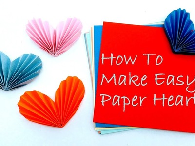 How To Make Easy Paper Heart Type-2 | Origami Paper Heart | Summer Crafts For Kids
