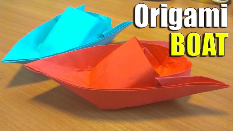 HOW TO MAKE ORIGAMI BOAT. EASY PAPER SHIP TUTORIAL. TOY CRAFTS FOR KIDS