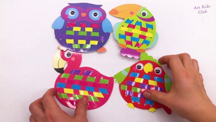 How to make paper Birds - simple craft activity for kids
