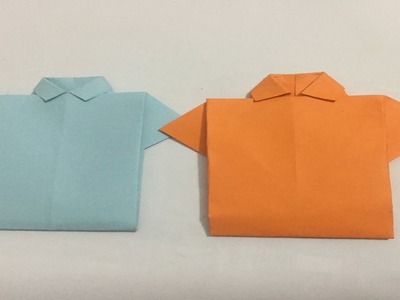 How to Make Paper Shirt - DIY Origami Paper Crafts.របៀបបត់អាវងាយៗ