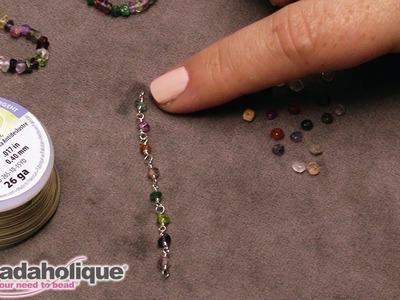 How to Make Your Own Gemstone Chain with Wrapped Wire Loops