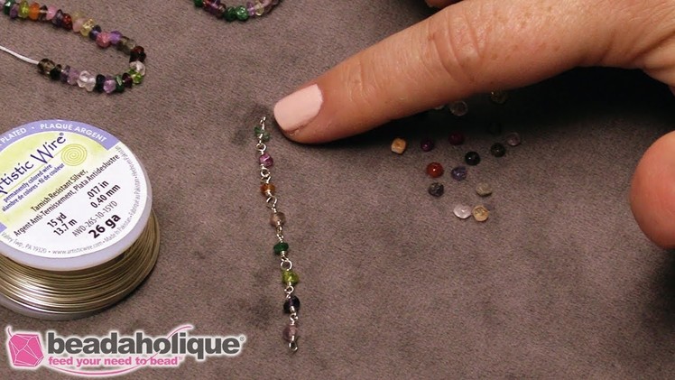 How to Make Your Own Gemstone Chain with Wrapped Wire Loops