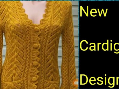 New knitting design  cardigan jacket shrug by creativity lovers