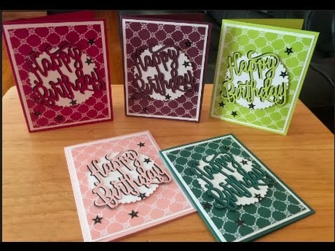 Stampin' Up! 2017-2019 In Color Birthday Cards