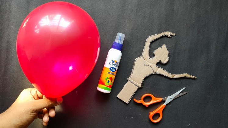 Amazing Craft Using Waste Cardboard and Balloon | Easy Home Decoration idea
