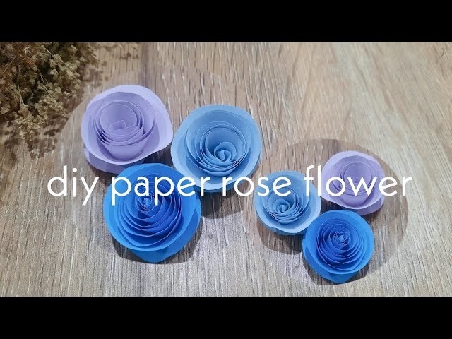 Diy simple paper rose flower|craft