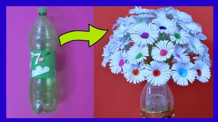 Easy flower craft from plastic bottle l bottle craft l how to reuse plastic bottle l #diy #origami