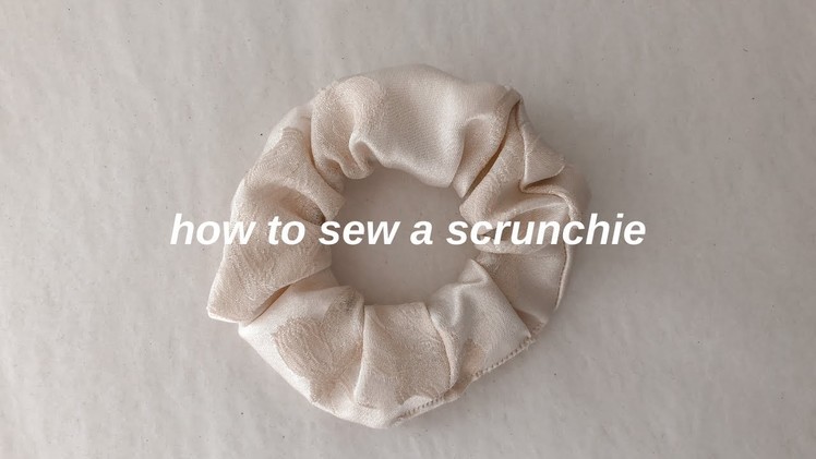 Fashion Design 101 | how to sew a scrunchie!