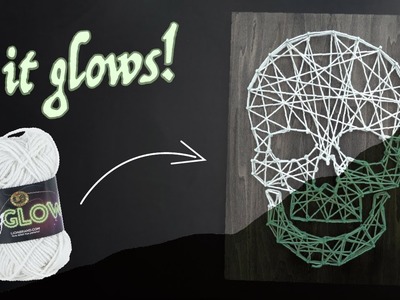 How to Make a Glow in the Dark Skull String Art - Camp Spooky ☠️????????