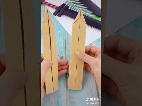 How to Make a Origami Sword   DIY 1