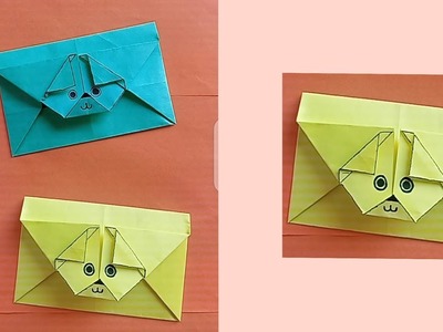 Origami dog envelope.how to make origami envelope #shorts#origami#envelope#dogenvelope#craft