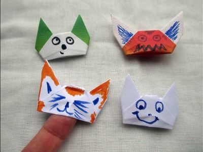 Origami finger puppets (traditional)