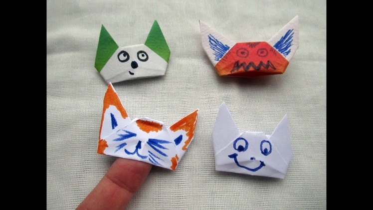 Origami finger puppets (traditional)