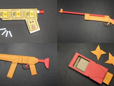 Paper Gun | How to Make a Paper Gun | Origami Gun | Paper Gun with Bullets | Paper Craft