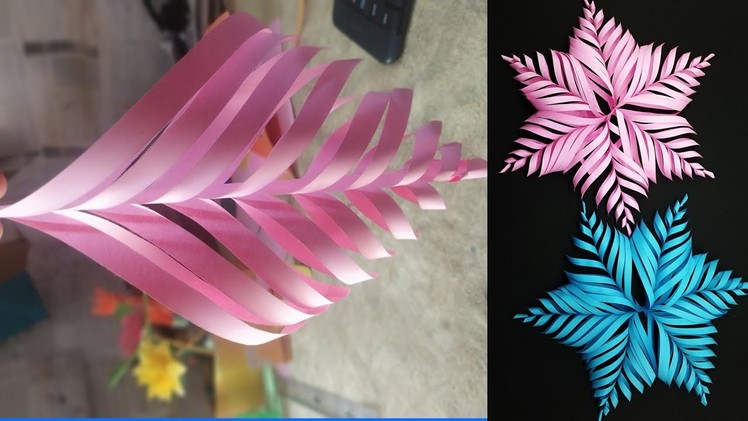 Paper snowflake wall hanging | DIY easy craft ideas | Mr hannan craft