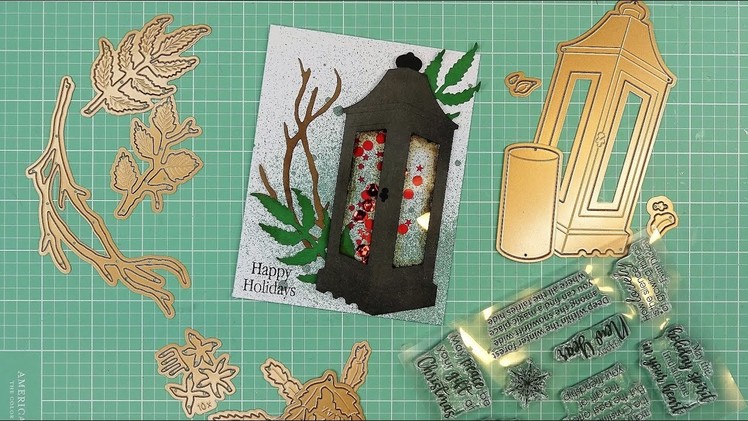 Spellbinders "Susan's Holiday Flora" Collection: Garden Lantern and Winter Boughs Review Tutorial!