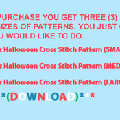Taz Halloween Cross Stitch Pattern***L@@K***Buyers Can Download Your Pattern As Soon As They Complete The Purchase