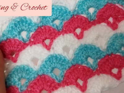 Very beautiful baby knitted blanket construction