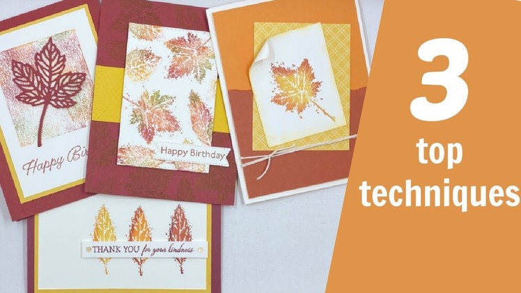 Weekly Card Challenge|Three Favorite Stamping Techniques to Try!