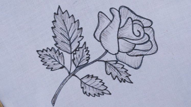 Beautiful Detached Blanket Stitch Rose Flower Embroidery, Hand embroidery rose flower tutorial