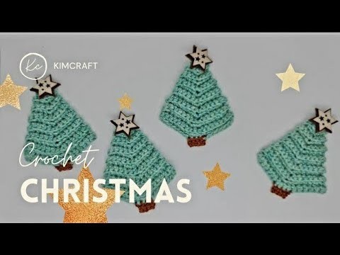 Crochet Christmas tree - Christmas Tree Garland in 1 hour