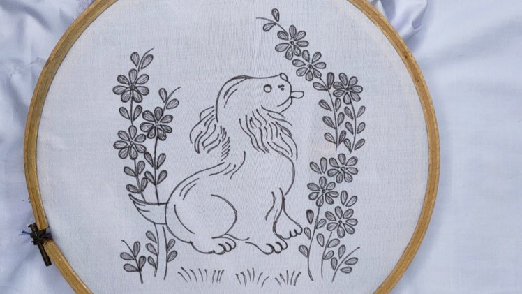Cute Hand embroidery, Beautiful hand embroidery design, Easy animal embroidery for beginners
