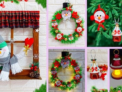 DIY 5 Christmas Decoration ideas at very low Budget  | Best out of waste Christmas craft ideas????79