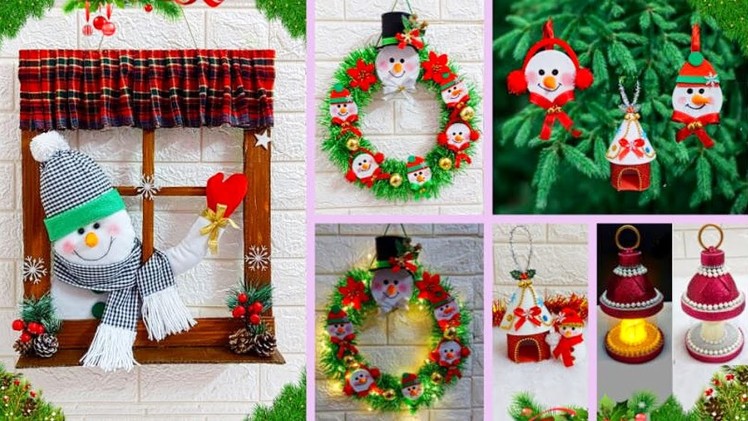 DIY 5 Christmas Decoration ideas at very low Budget  | Best out of waste Christmas craft ideas????79