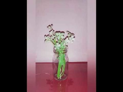 Diy flower vase out of waste home decor